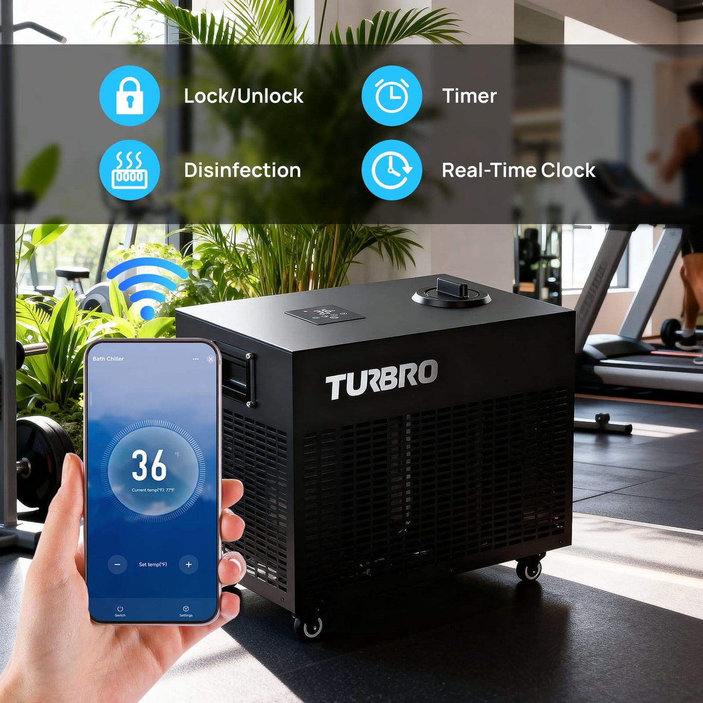 FrostCore F85 Ice Bath Water Chiller | 36–86°F Cold Plunge Chiller with Wi-Fi Control & Ozone Filtration