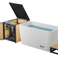 RevX Acrylic X Tub Cold Plunge | LUX 1.5 HP Hot & Cold Chiller with Filtration System