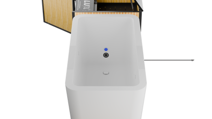 RevX Acrylic X Tub Cold Plunge | LUX 1.5 HP Hot & Cold Chiller with Filtration System